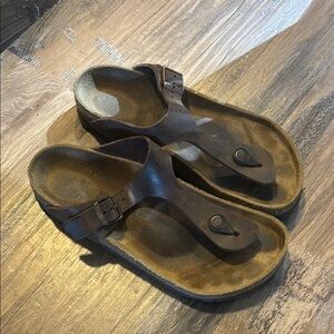 Birkenstock Brown Leather Sandals